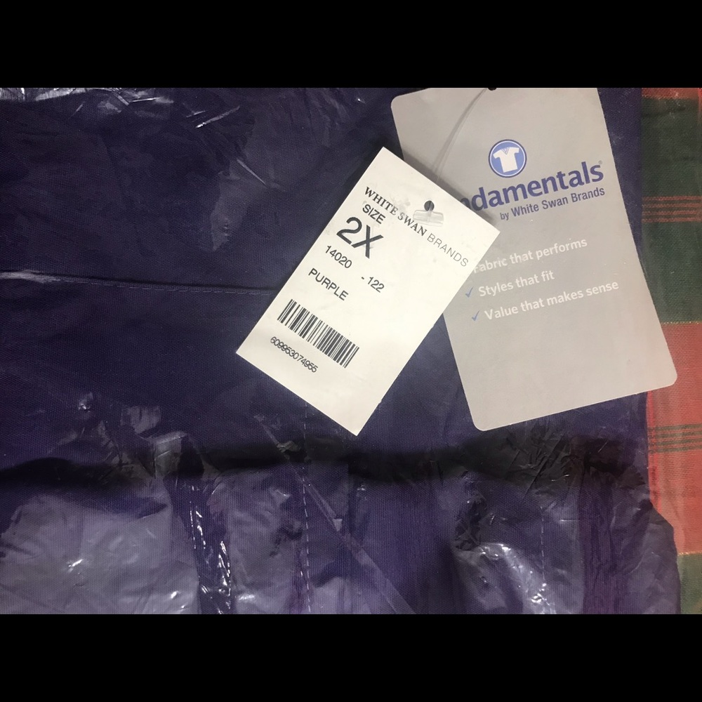 NWT!!! Purple Fundamentals 2x unisex scrub pant.